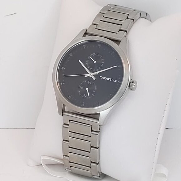 Caravelle Men's Min Max Casual Watch By Bulova Date Indicator 24-Hr Dial 41mm - Picture 4 of 11
